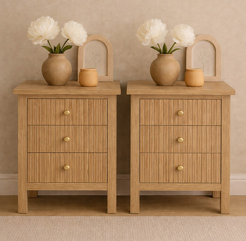 Pair light wood - light, three