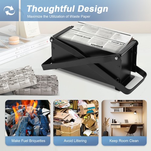 Brick briquette maker paper - briquette,