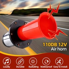 12v Red Air Horn Ahoooogah Vintage Classic Sound Fog Dog Klaxon Boat Claxon Car
