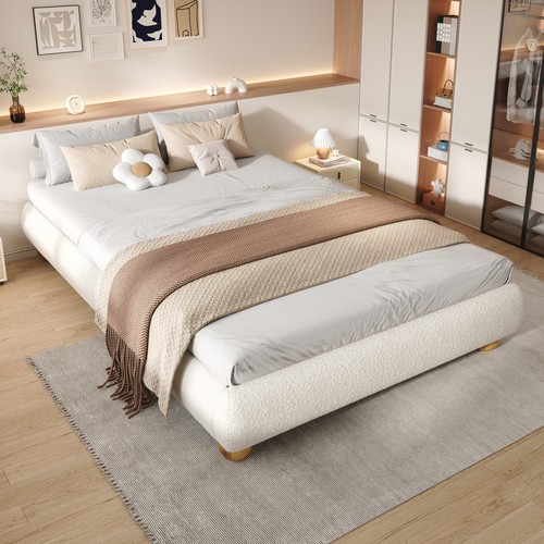 4ft6 double upholstered bed - upholstered,