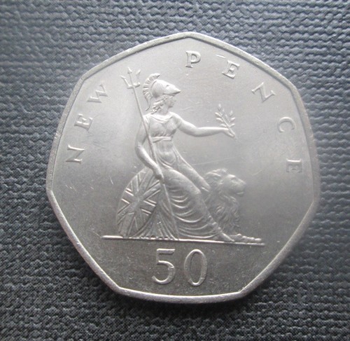 1970 britannia 50p - 1970, pence