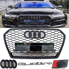 AUDI A6 S6 C7 2016-2018 RS6 STYLE  HONEYCOMB MESH FRONT BUMPER RADIATOR GRILL