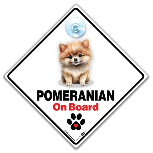 Pomeranian board sign - on,