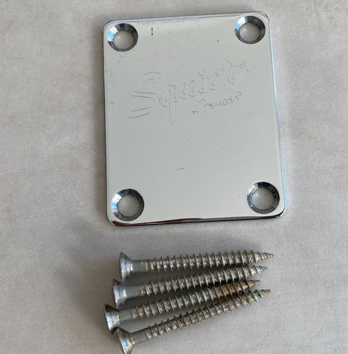 Squier neck plate - neck, fender