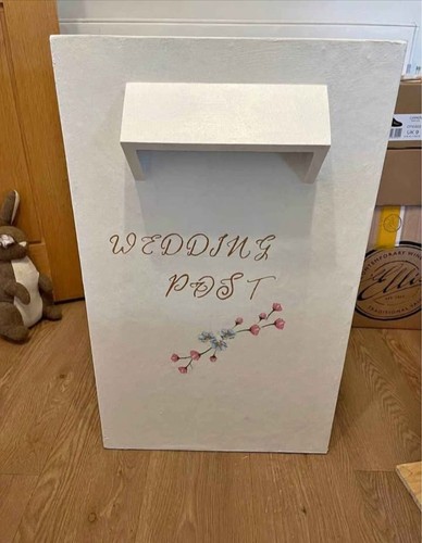 Wooden wedding post box - wooden,