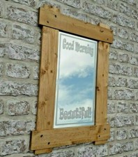 Rustic mirror good - 'good, morning