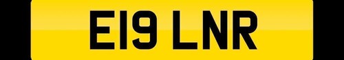 Number plate registration - plate,
