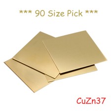 Brass Sheet Plate Guillotine Offcuts - 0.5mm To 6mm - Various Multiple Sizes