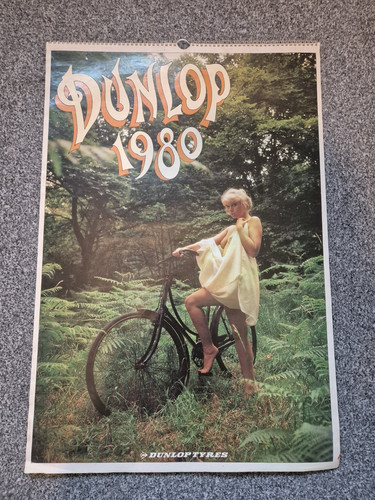Vintage dunlop calendar 1980 - vintage,