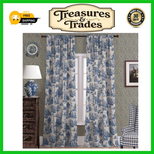 Charming toile floral blue - charming,