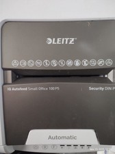 Leitz IQ Autofeed Small Office 100 P4 Paper Shredder Cross Cut 100 Sheet Auto