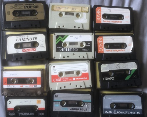 Mixed bag tapes cassettes - bag,
