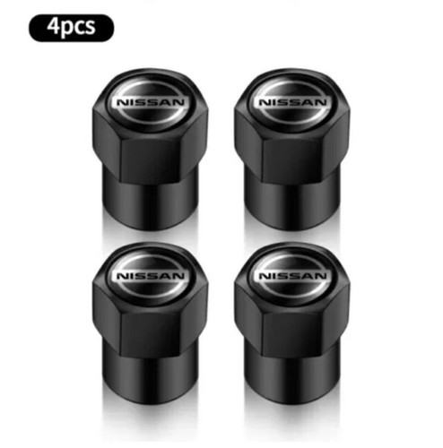 Neesan black metal tire valve - black,
