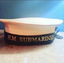 Original WWII Royal Navy H.M. Submarines hat and ribbon
