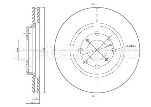 Brake disc vented - disc,