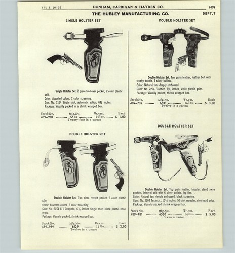1965 paper hubley toy - ad,