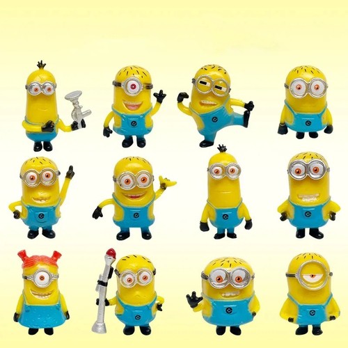 12pcs mini minions despicable - 12pcs,
