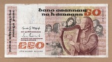 Scarce Carolan Irish £50 bank