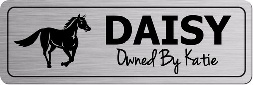 Personalised metal horse door - personalised,