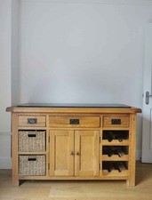 Oak Kitchen Island With Black Granite Top