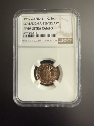 1989 gold proof half sovereign - 1989,