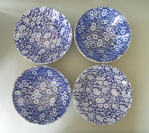Burleigh blue calico - blue, cereal