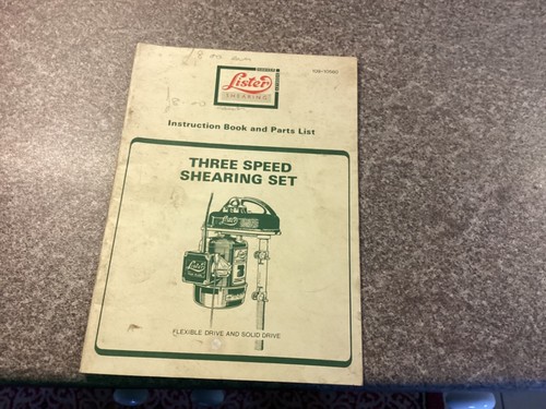 Lister instruction book - , and