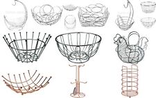 New chrome Metal Fruit Basket Holder Kitchen Dinning Table Decoration Fruit Bowl