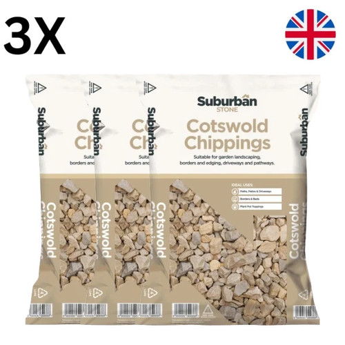 White cotswold chippings - cotswold,