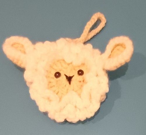 Sheep crochet airpod bag - sheep,