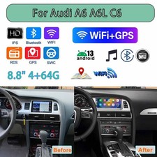 8.8" Android 13.0 Car Radio For Audi A6 A6L C6 2005-2011 CarPlay GPS Navi WiFi