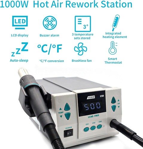 861dw hot air - rework, station