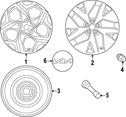 Genuine kia wheel alloy - genuine,