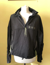 TOPSHOP SNO Black Snow Jumper Zip Pocket Toggle Warm Top Jacket Size Large