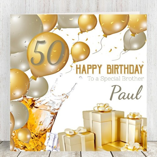 Personalised birthday card - personalised,