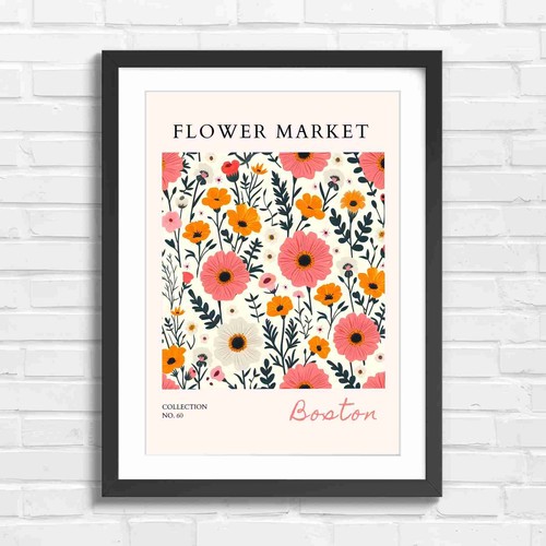 Boston flower market - boston, botanical