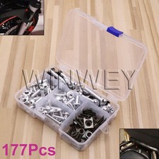 Silver Fairing Bolts Screws