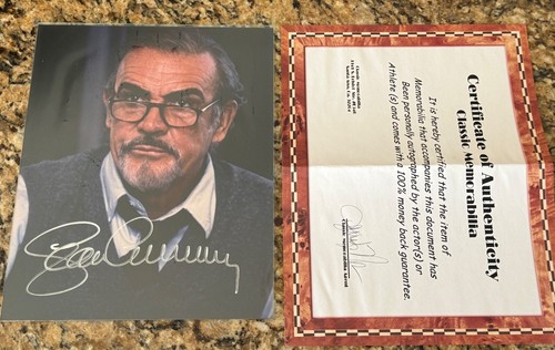Sean connery signed indiana - sean,