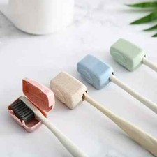 4pcs Portable Toothbrush Head Cover, Toothbrush Protector Cap Holder, Bathroom A
