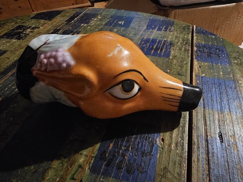 Fox head hunting stirrup - stirrup, cup