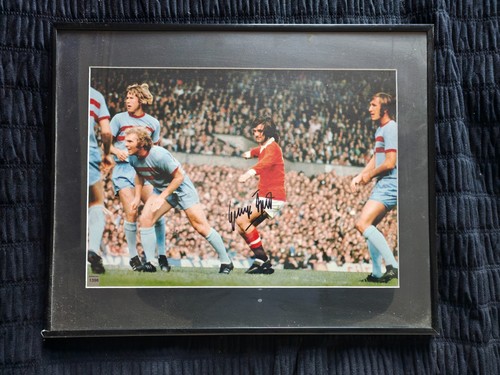 George best signed photo - george,