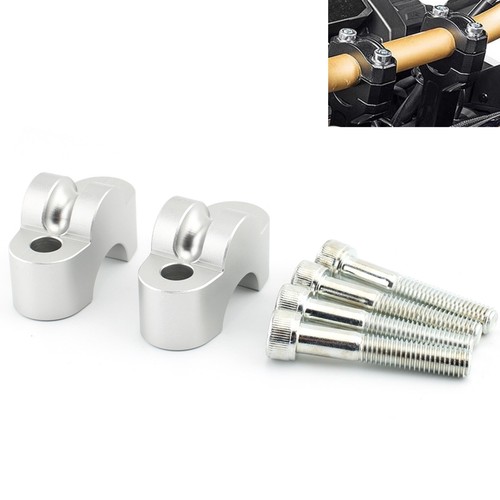 Chrome handlebar bar riser - handlebar,