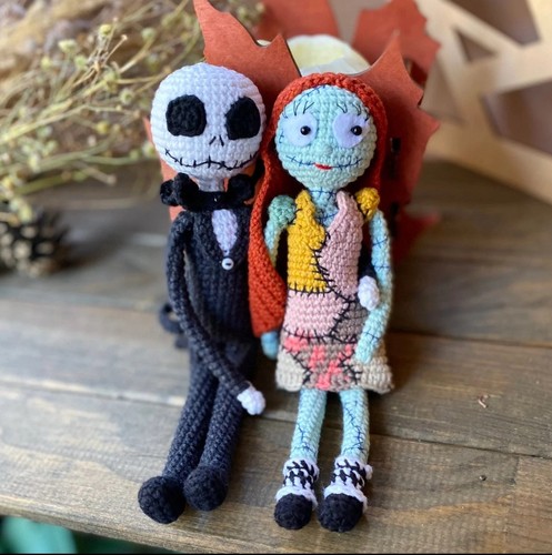 Jack skellington sally knitted - skellington,
