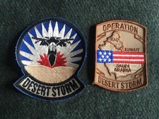 NEW Pair US Forces Operation Desert Storm Jacket / Uniform Badges