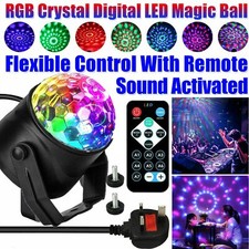 2PCS Disco Lights- Magic Ball LED Light RGB Rotating Club DJ Stage Lights Remote