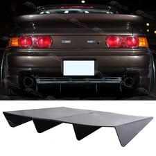 For Toyota MR2 Coupe Black Rear Bumper Diffuser Spoiler Splitter Shark 4-Fins