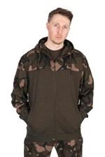 Fox LW Khaki Camo Split Zip Hoody Carp Fishing Hoody NEW *All Sizes*