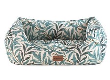 Morris & Co Willow Bough Print Dog Bed Medium – New & Sealed – Designer Pet Bed