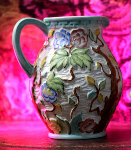 Vintage jug wood indian - vintage, hj