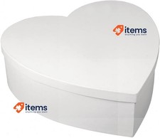 Rayher Heart-Shaped Papier Mache Box with Lid for Crafting and Decoupage